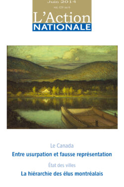 L'Action nationale – Numéro de juin 2014