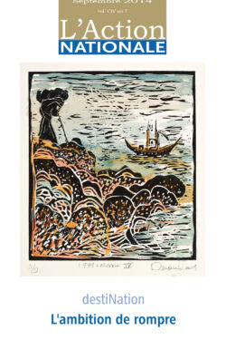 L'Action nationale – Numéro de septembre 2014