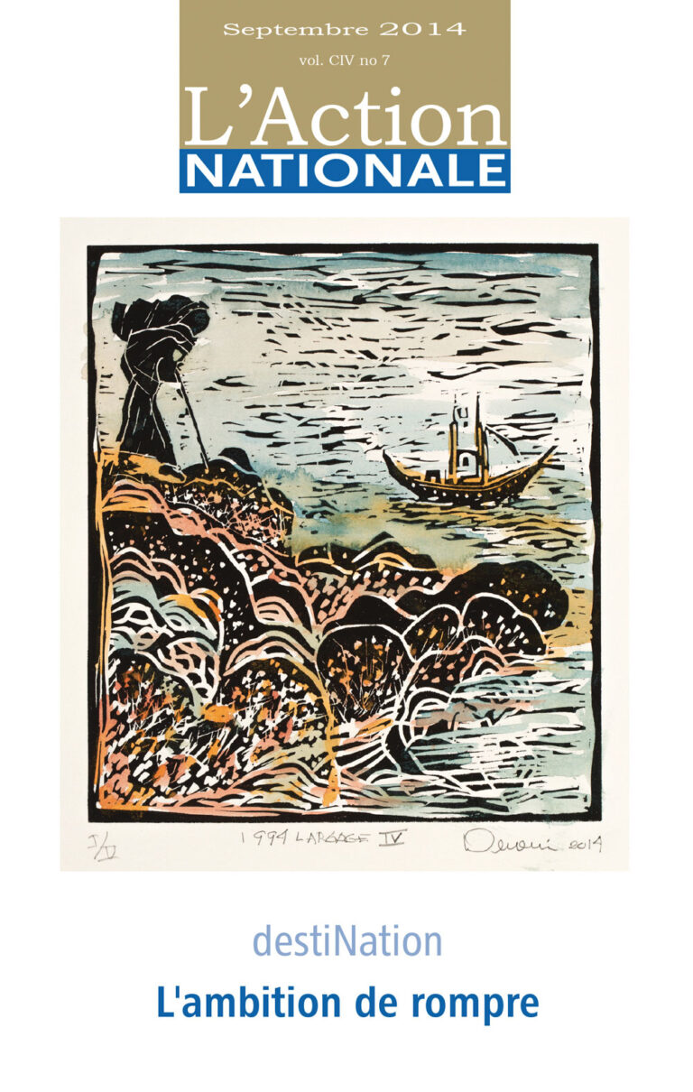 L'Action nationale – Numéro de septembre 2014