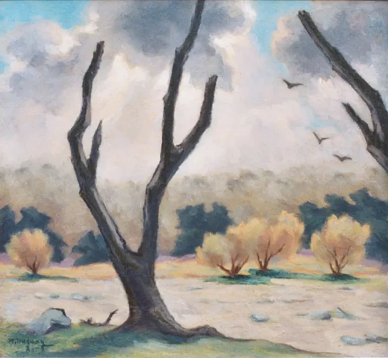 Rodolphe Duguay. Mort et résurection, huile sur toile.