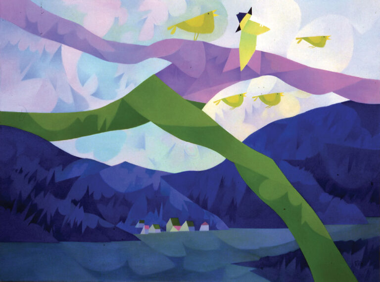 Claude Le Sauteur (1926-2007). Le Sauteur sautant, Huile sur toile, 2001.