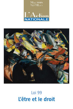 L'Action nationale – Numéro de mai 2018