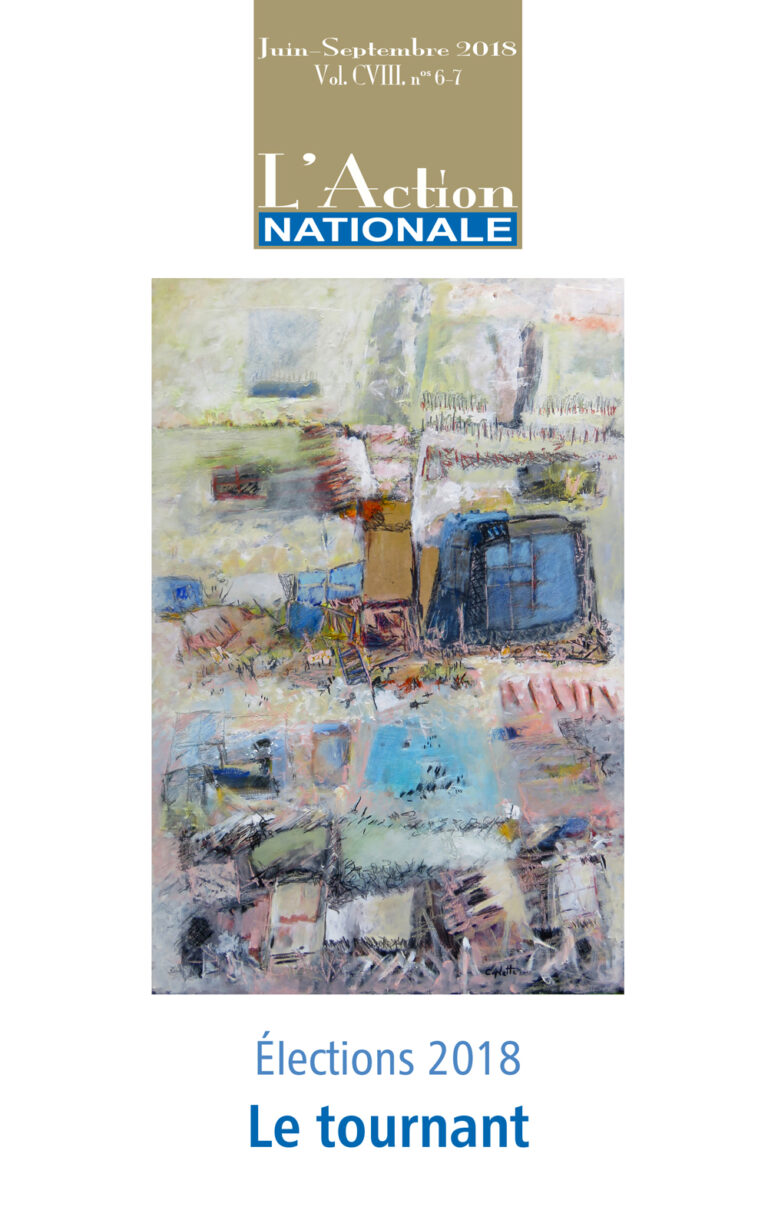 L'Action nationale – Numéro de juin-septembre 2018