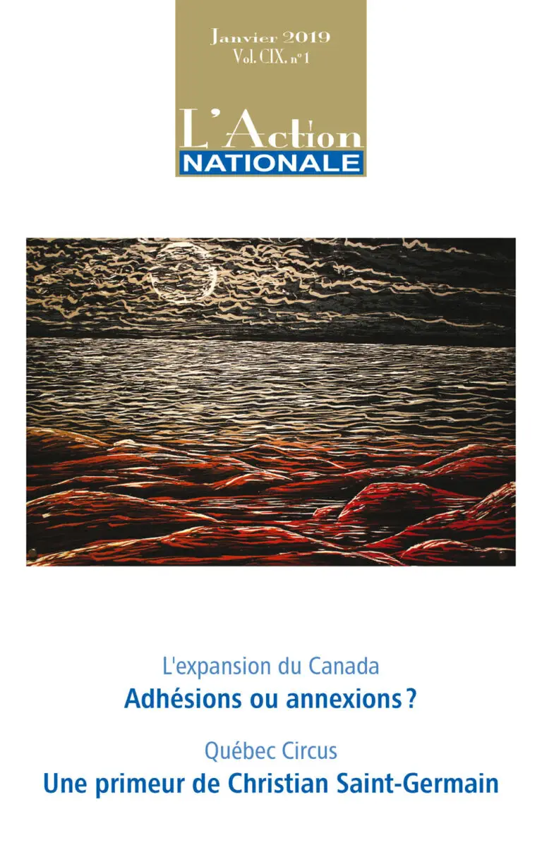 L'Action nationale – Numéro de janvier 2019