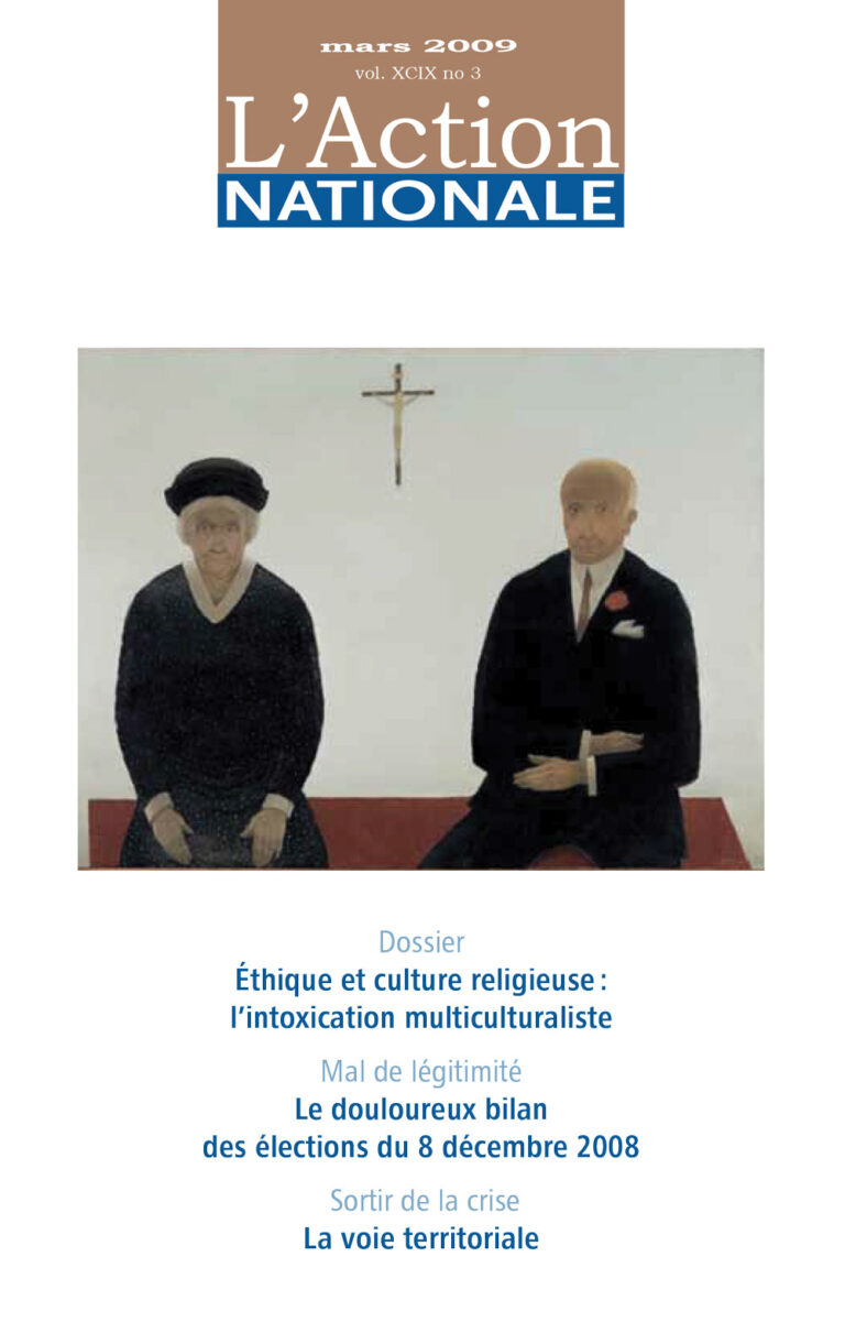 L'Action nationale – Numéro de mars 2009