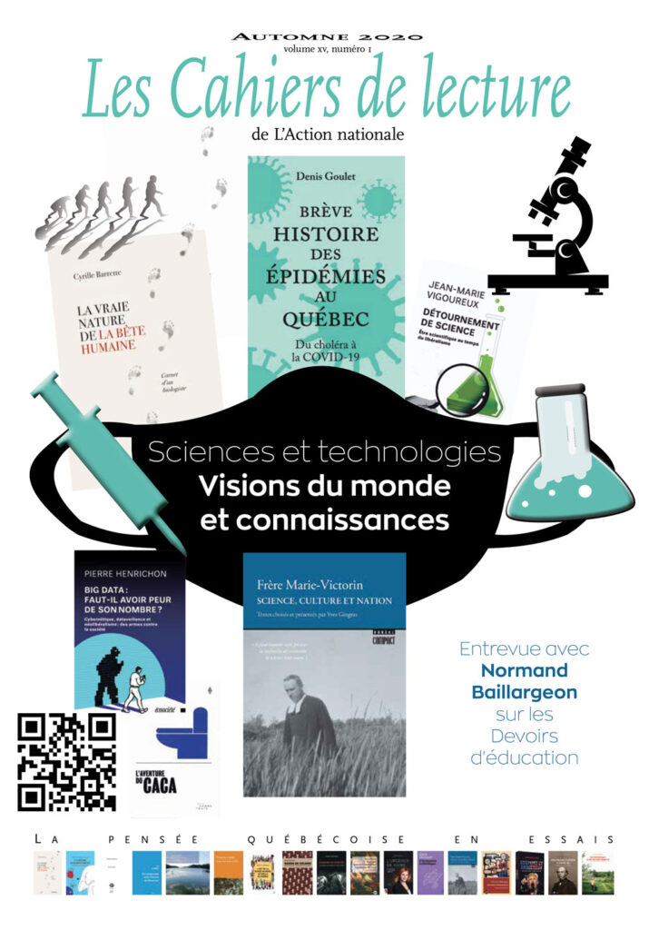 Les Cahiers de lecture de L'Action nationale - Automne 2020