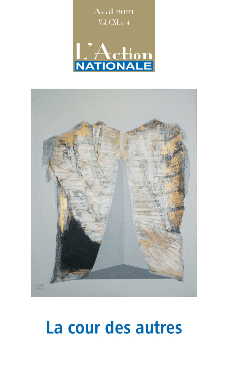 L’Action nationale – Numéro d’avril 2021