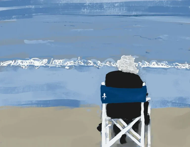 Claire Aubin, Andrée face à la mer, 2014