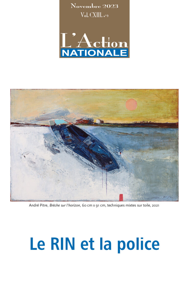 L'Action nationale – Numéro de novembre 2023