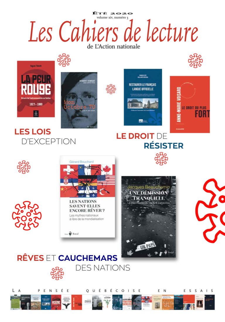 Les Cahiers de lecture de L'Action nationale – Été 2020