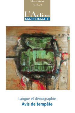 L'Action nationale – Numéro de mars 2020