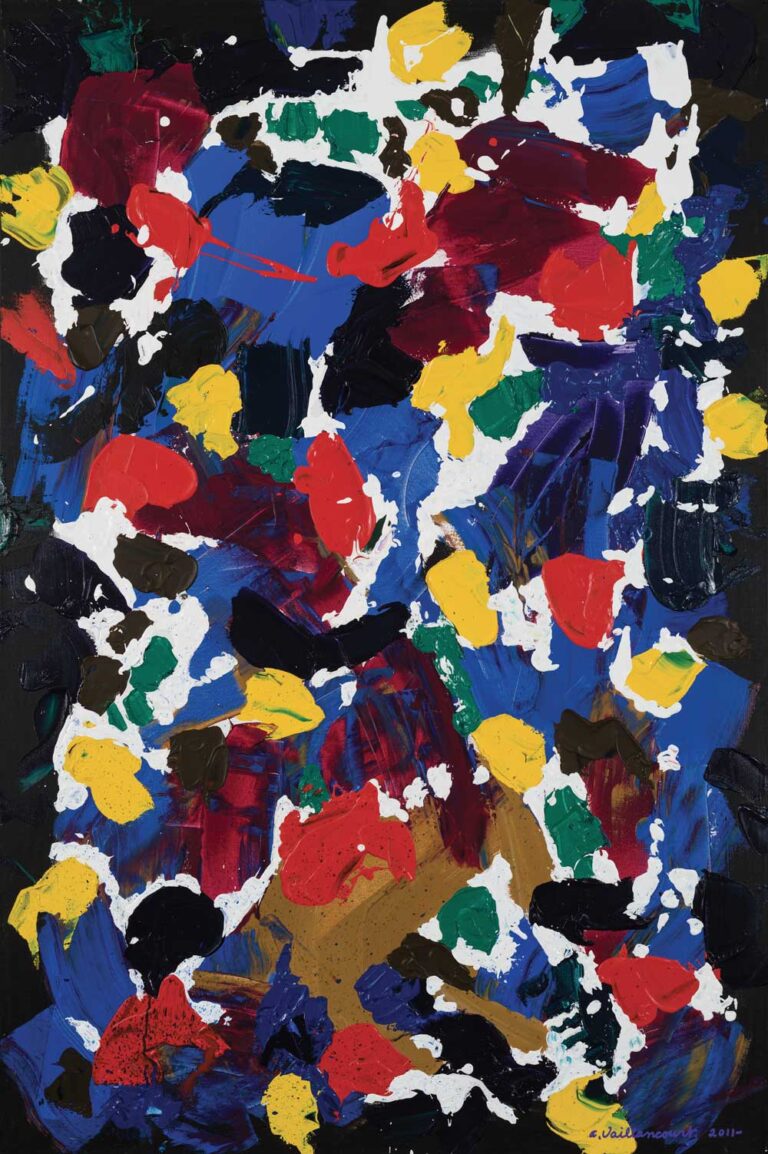 Armand Vaillancourt. Sans titre, acrylique sur toile, 2011.