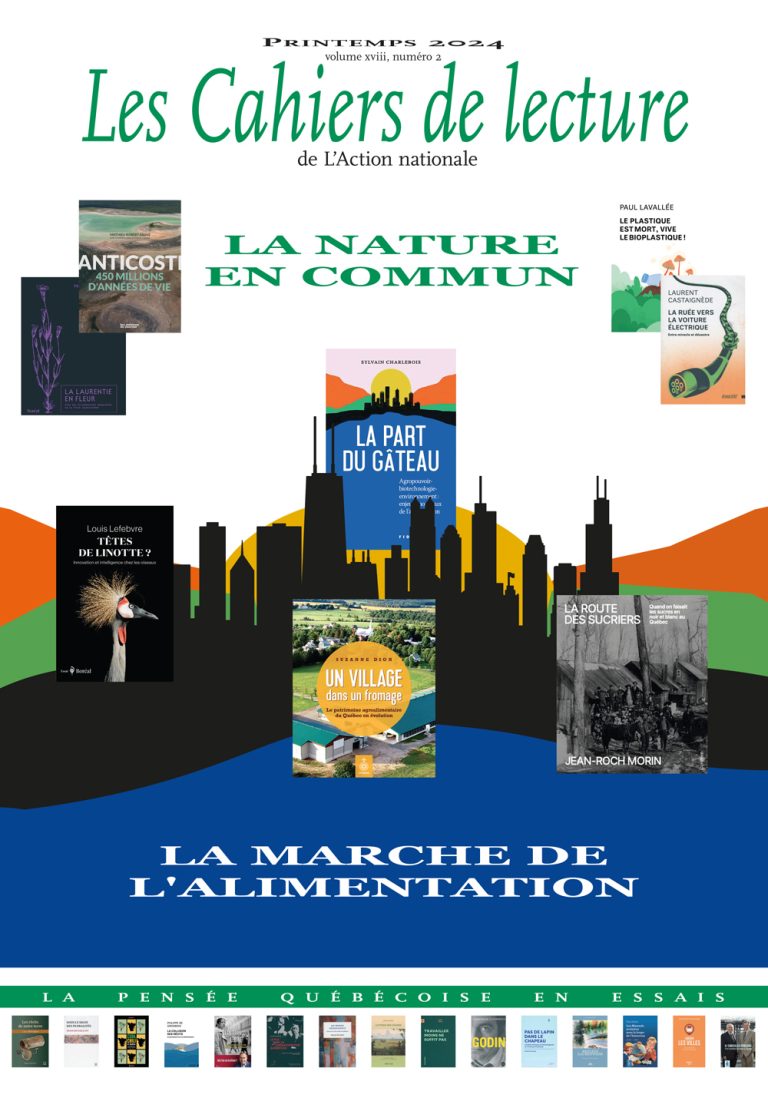 Les Cahiers de lecture de l'Action nationale – Printemps 2024