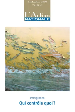L'Action nationale – Numéro de septembre 2019