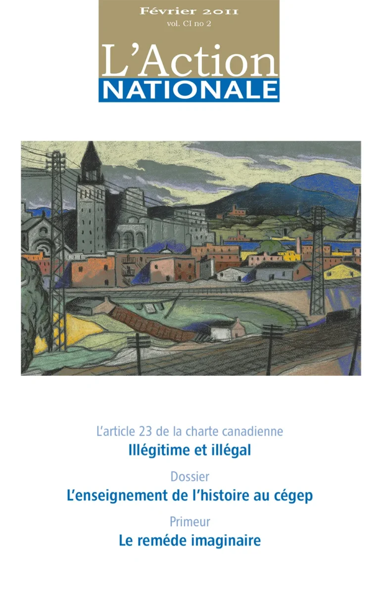 L'Action nationale – Numéro de février 2011