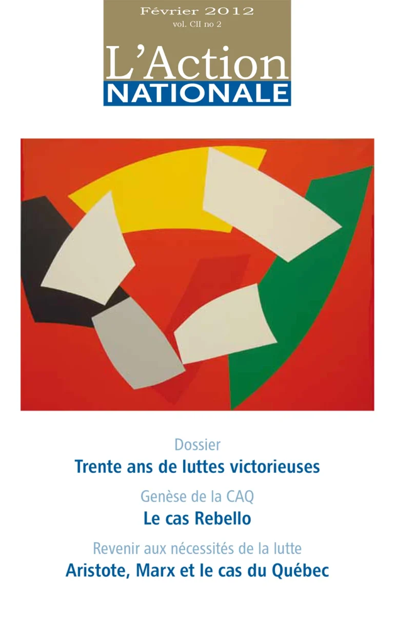 L'Action nationale – Numéro de février 2012
