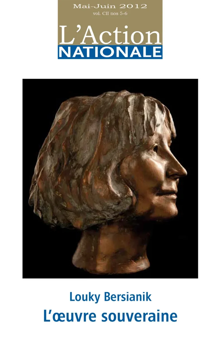 L'Action nationale – Numéro de mai-juin 2012